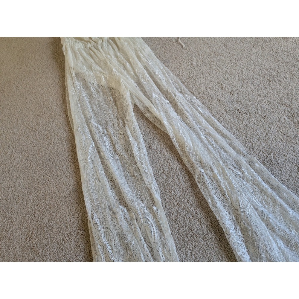 Minkpink Ivory White Lace Bodysuit Jumpsuit Size XS - Picture 4 of 13